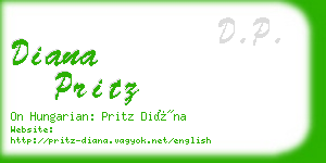 diana pritz business card